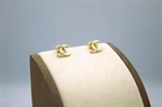 סוג עגילים דגם Chanel זירקון חלקי 2