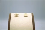 זוג עגילים דגם  Chanel חלק