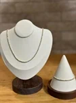 סט שרשרת וצמיד כדורים דגרדה, Diamond cut מכסף 925 2