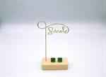 זוג עגילים דגם Van Cleef צבע ירוק