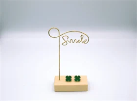 זוג עגילים דגם Van Cleef צבע ירוק